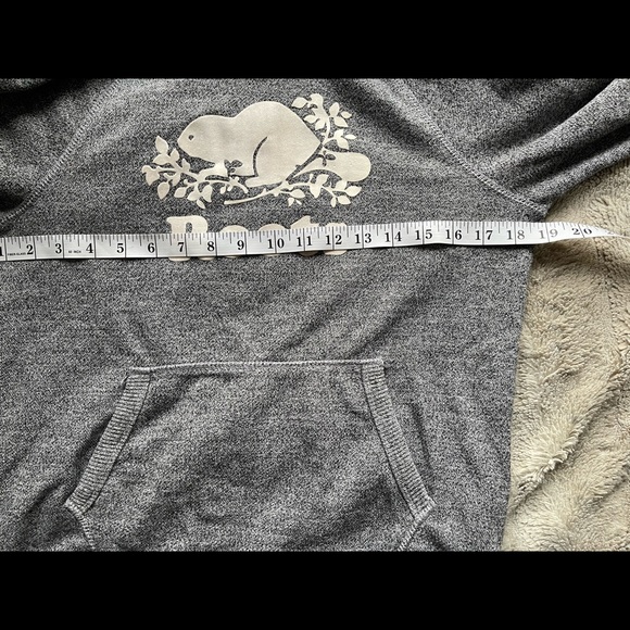 Roots salt and pepper grey pullover hoodie sweater size small - Picture 5 of 9
